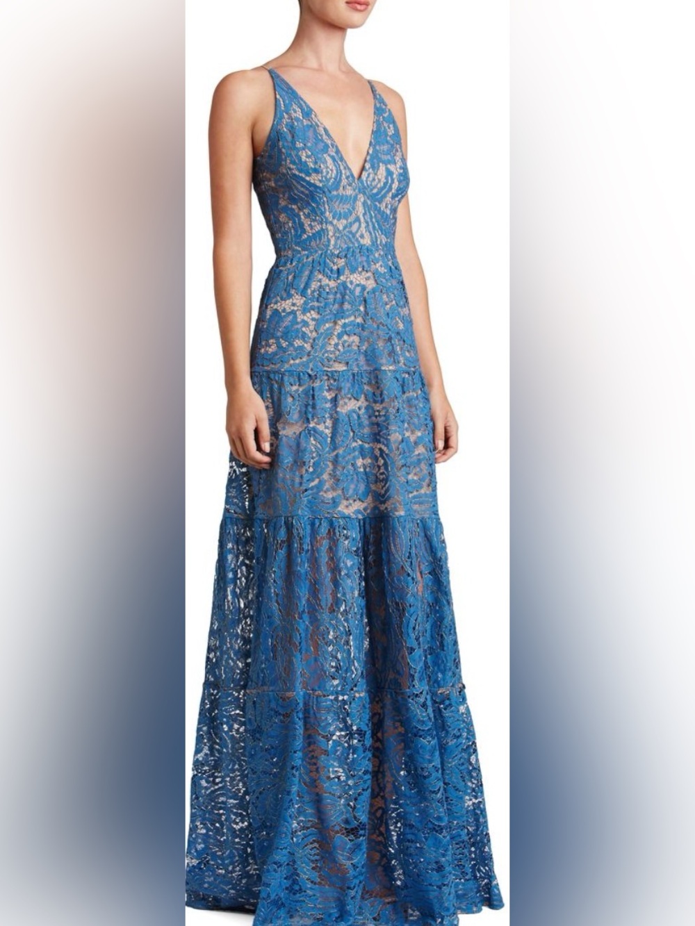 Dress the Population Melina Lace Maxi Dress Sz XS B139